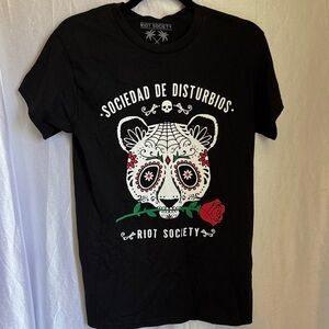 Riot Society Black Sugar Skull Tee